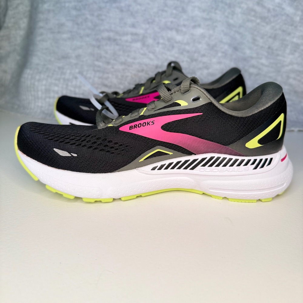 Brooks Adrenaline GTS 23 Womens Running Shoes Black Pink Lime 6.5 B 1203811B037 - Picture 10 of 10